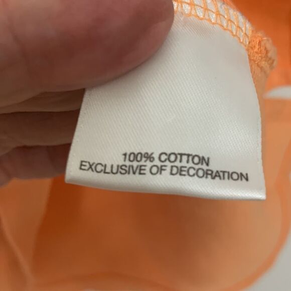 CREMIEUX Size Large orange polo. Seems to run small so I included measurements - Picture 4 of 6